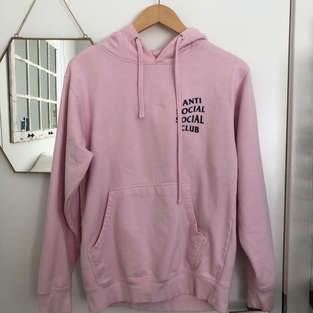 ANTI SOCIAL SOCIAL CLUB PINK HOODIE